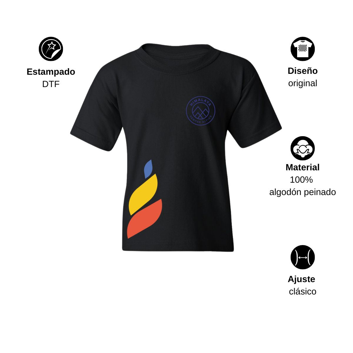 Playera Infantil Algodón Torneo de la Amistad D1E Himalaya