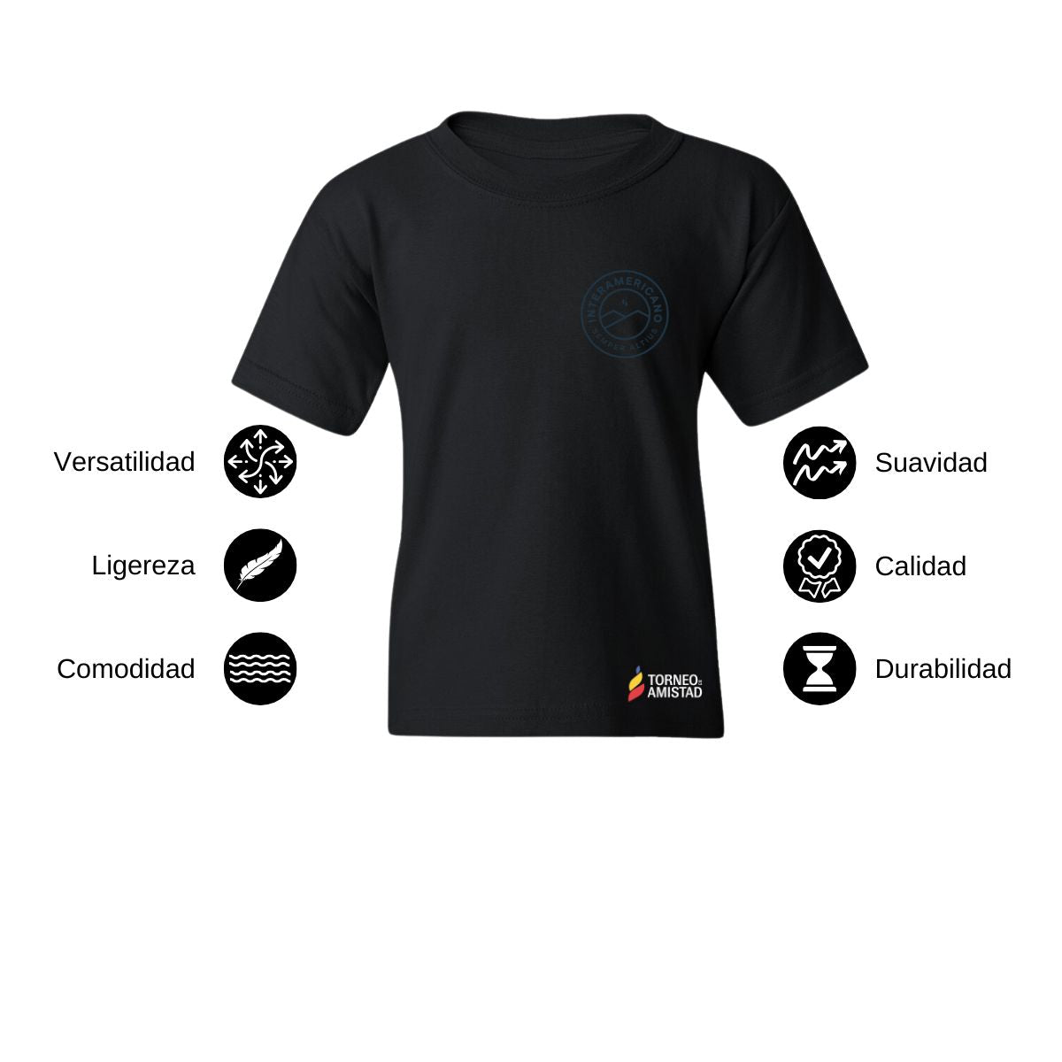 Playera Infantil Algodón Torneo de la Amistad D2E Interamericano