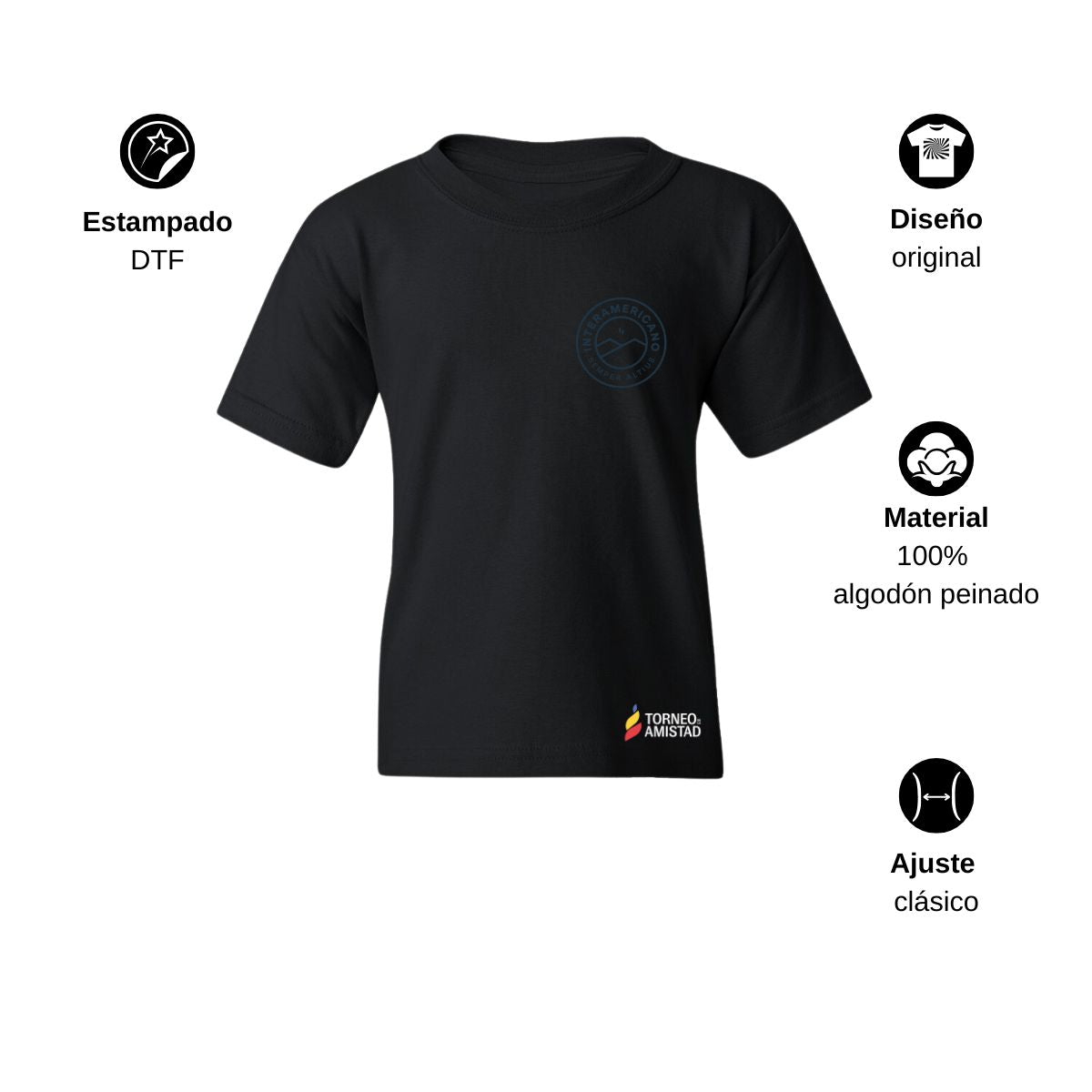 Playera Infantil Algodón Torneo de la Amistad D2E Interamericano