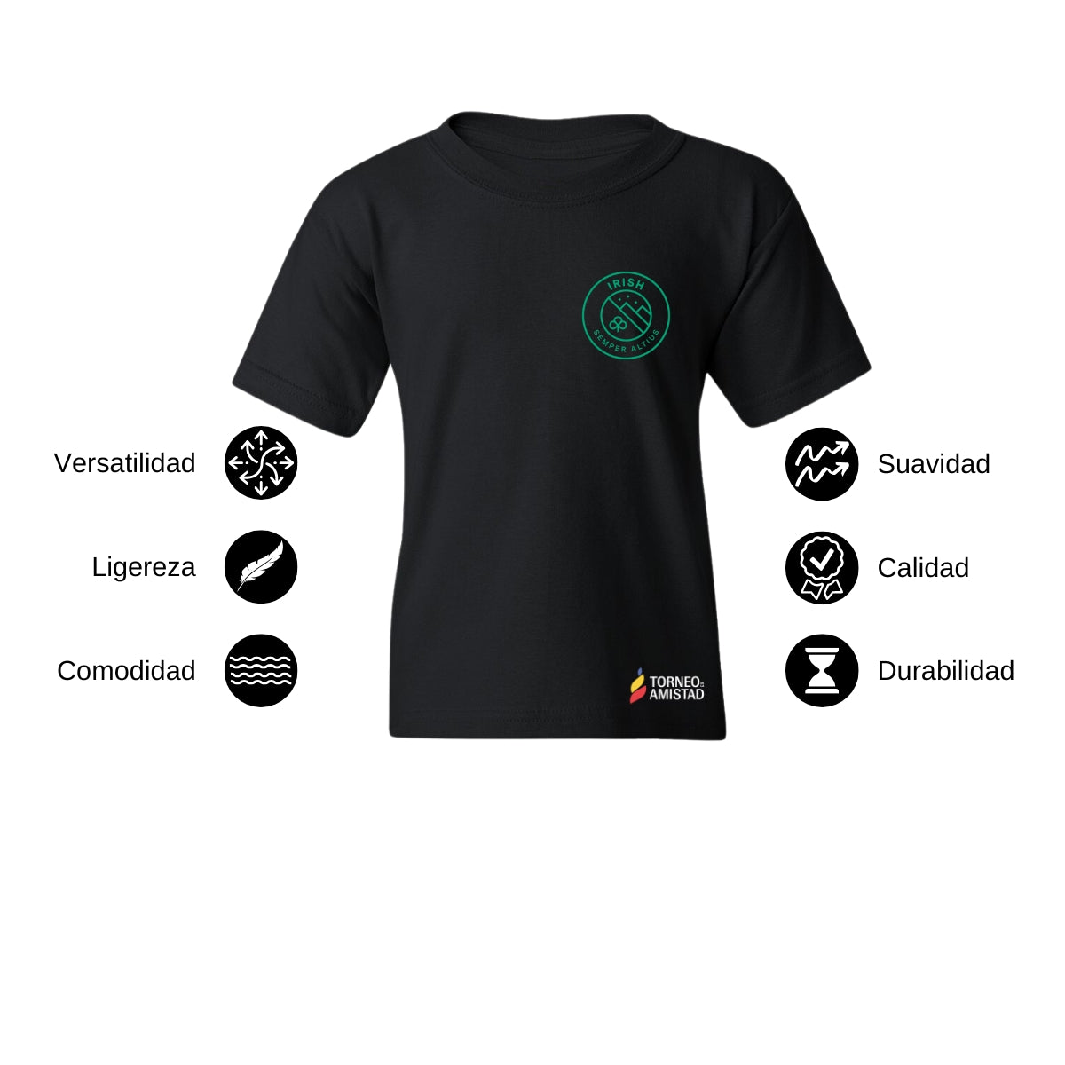 Playera Infantil Algodón Torneo de la Amistad D2E Irish