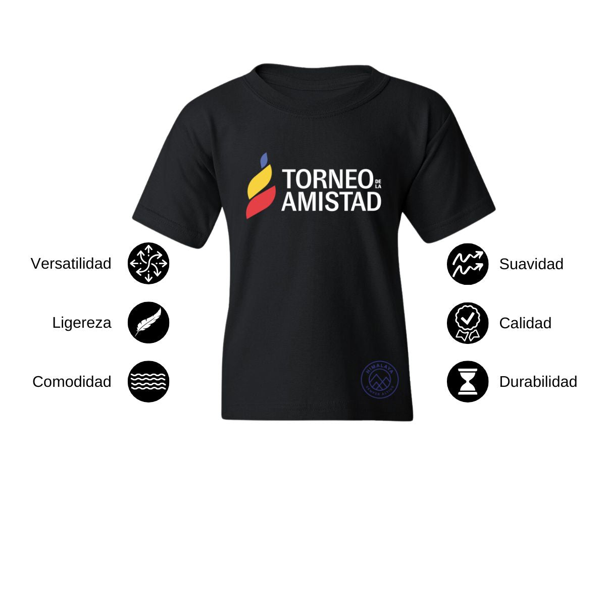 Playera Infantil Algodón Torneo de la Amistad D3T Himalaya