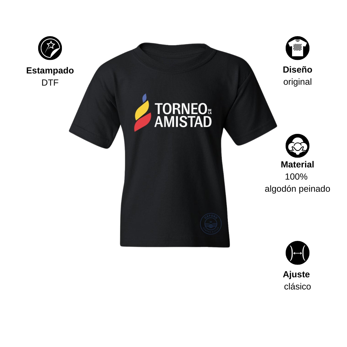 Playera Infantil Algodón Torneo de la Amistad D3T Oxford