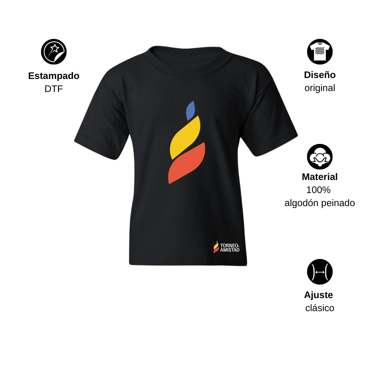 Playera Infantil Algodón Torneo de la Amistad D4