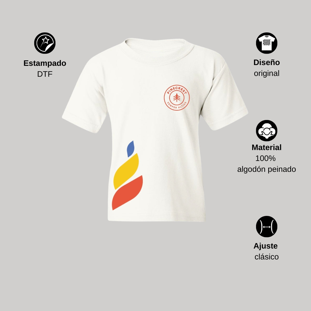 Playera Infantil Algodón Torneo de la Amistad D1E Pinecrest