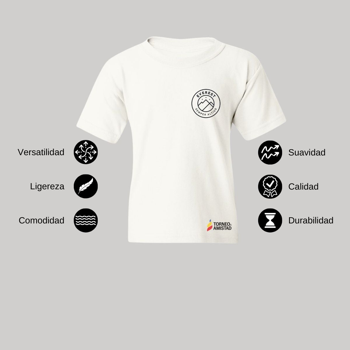 Playera Infantil Algodón Torneo de la Amistad D2E Everest