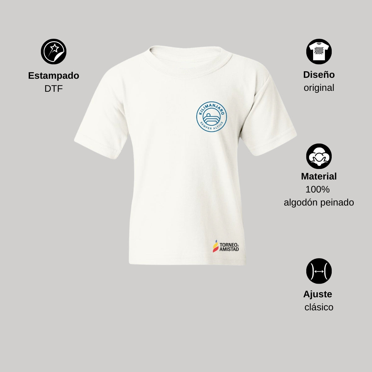 Playera Infantil Algodón Torneo de la Amistad D2E Kilimanjaro