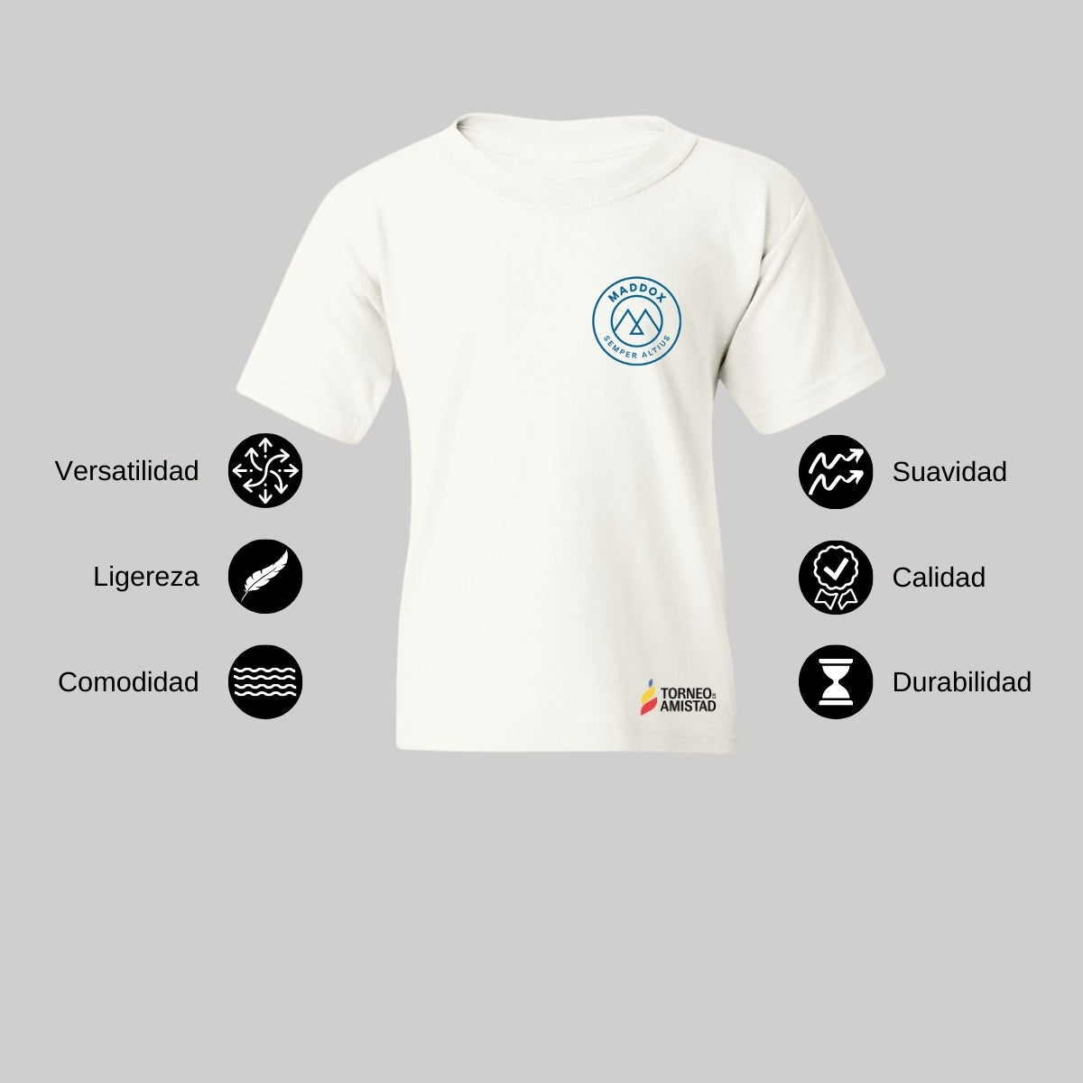 Playera Infantil Algodón Torneo de la Amistad D2E Maddox