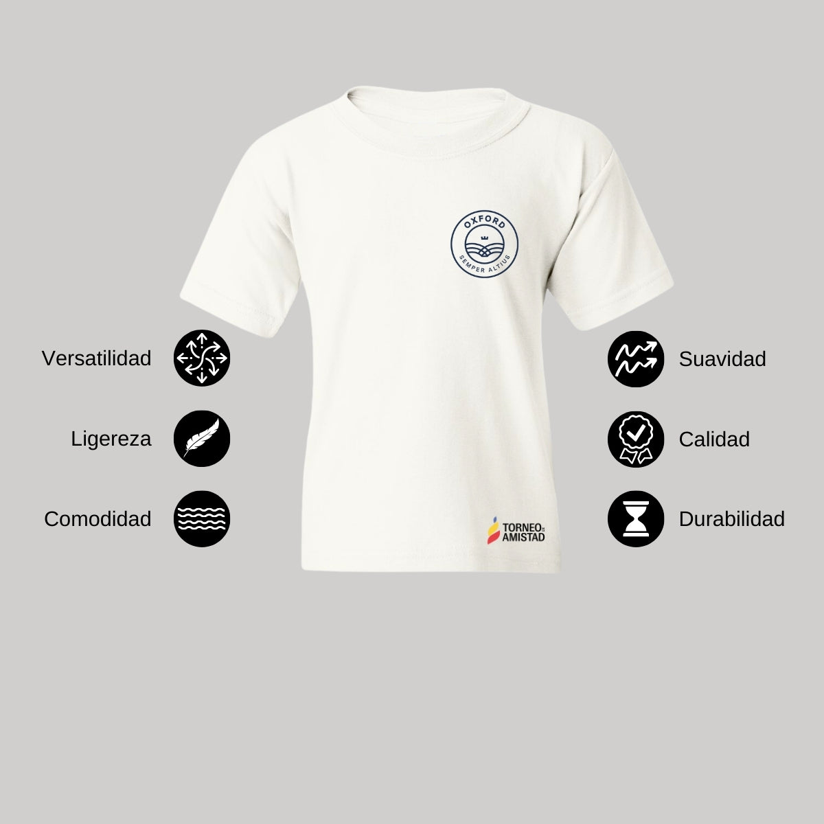 Playera Infantil Algodón Torneo de la Amistad D2E Oxford