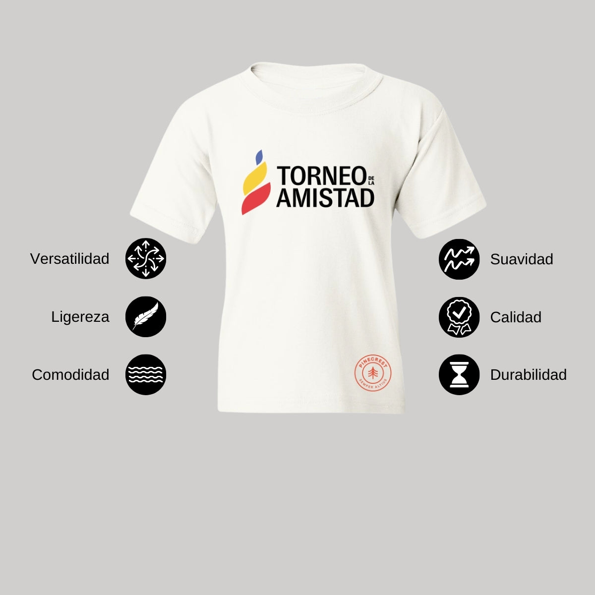 Playera Infantil Algodón Torneo de la Amistad D3T Pinecrest