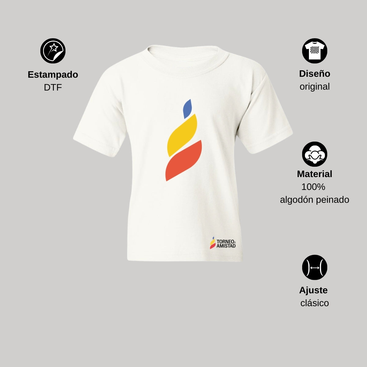 Playera Infantil Algodón Torneo de la Amistad D4