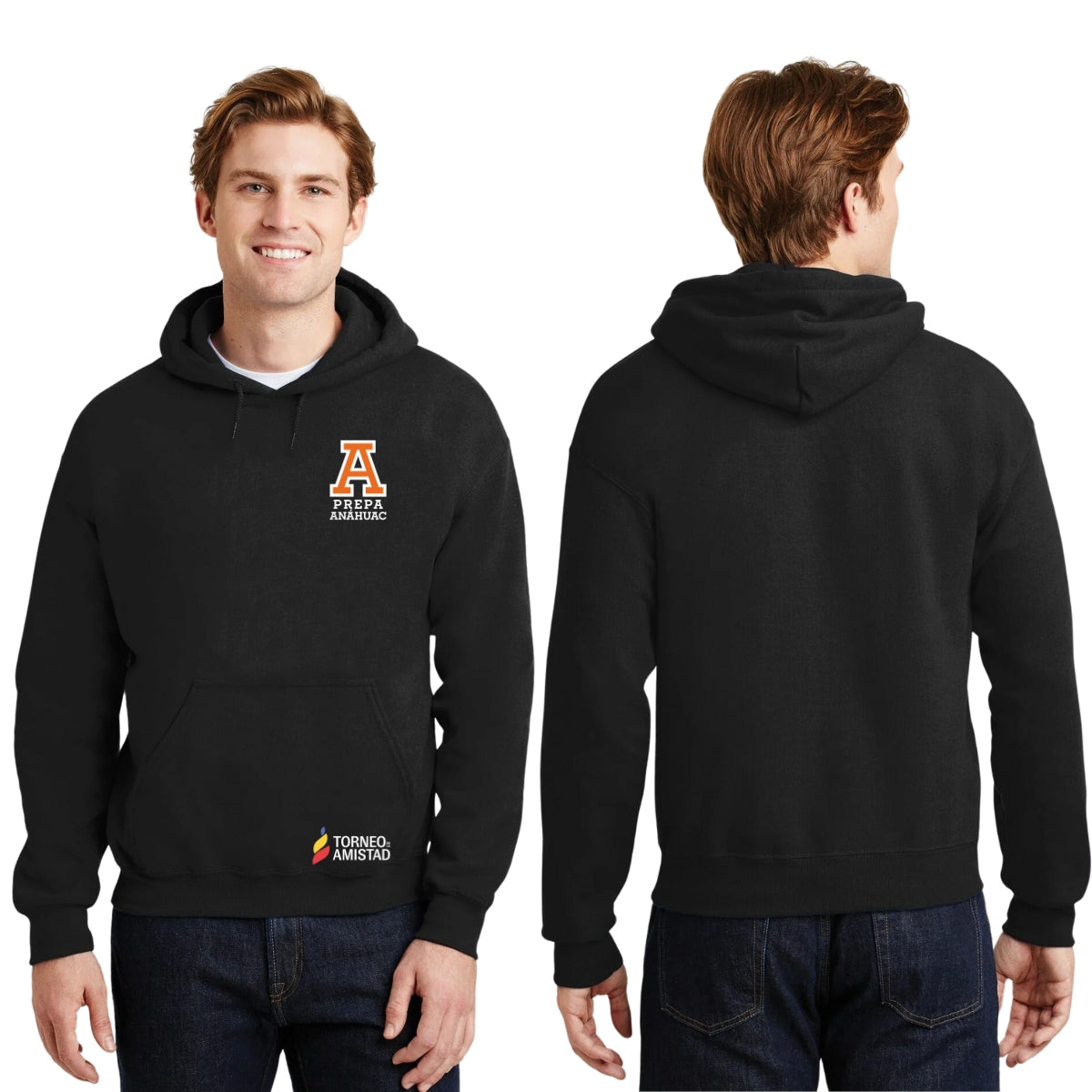 Sudadera Hoodie Unisex Algodón Poliéster Torneo de la Amistad D2E Prepa Anahuac