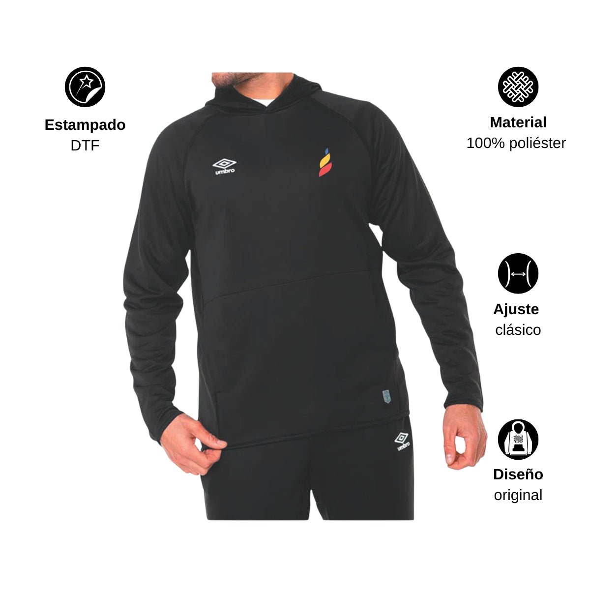 Sudadera Hoodie Umbro Unisex Torneo de la Amistad D5