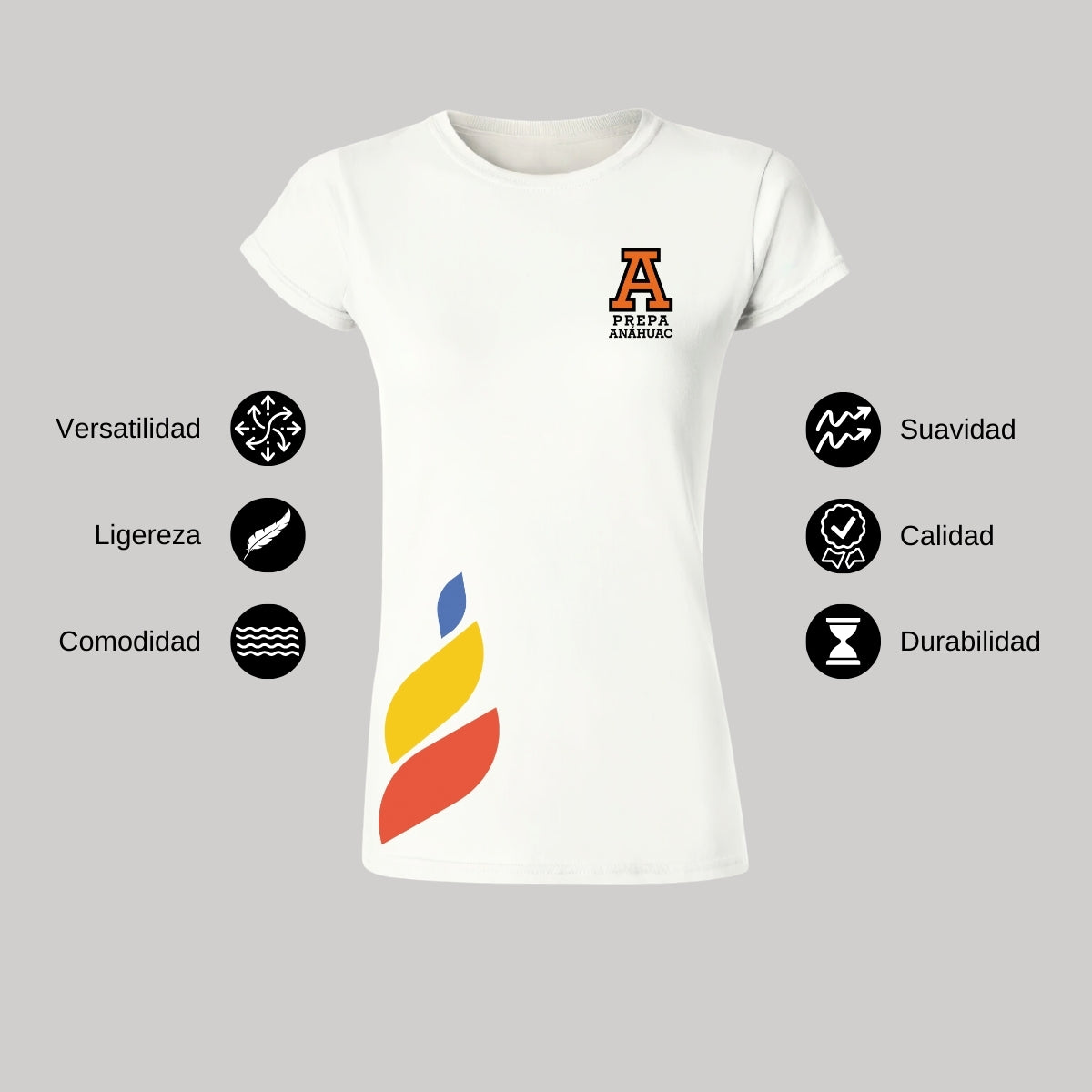 Playera Mujer Algodón Torneo de la Amistad D1E Prepa Anahuac