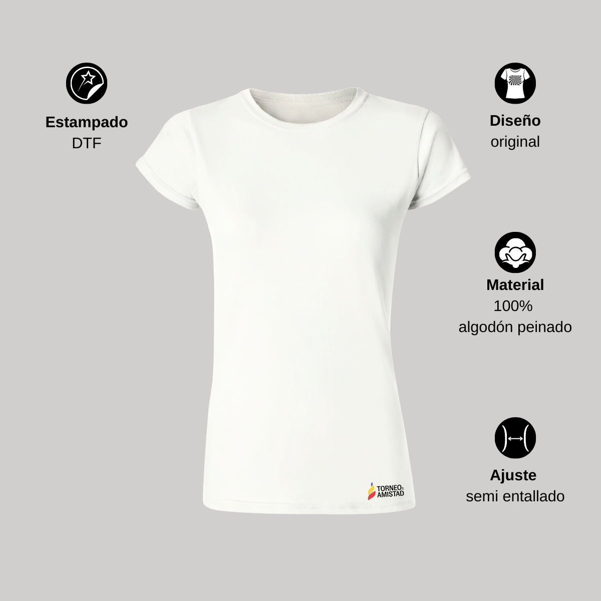 Playera Mujer Algodón Torneo de la Amistad D2