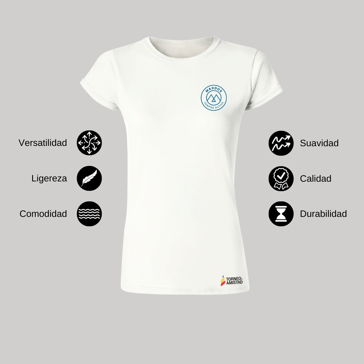 Playera Mujer Algodón Torneo de la Amistad D2E Maddox