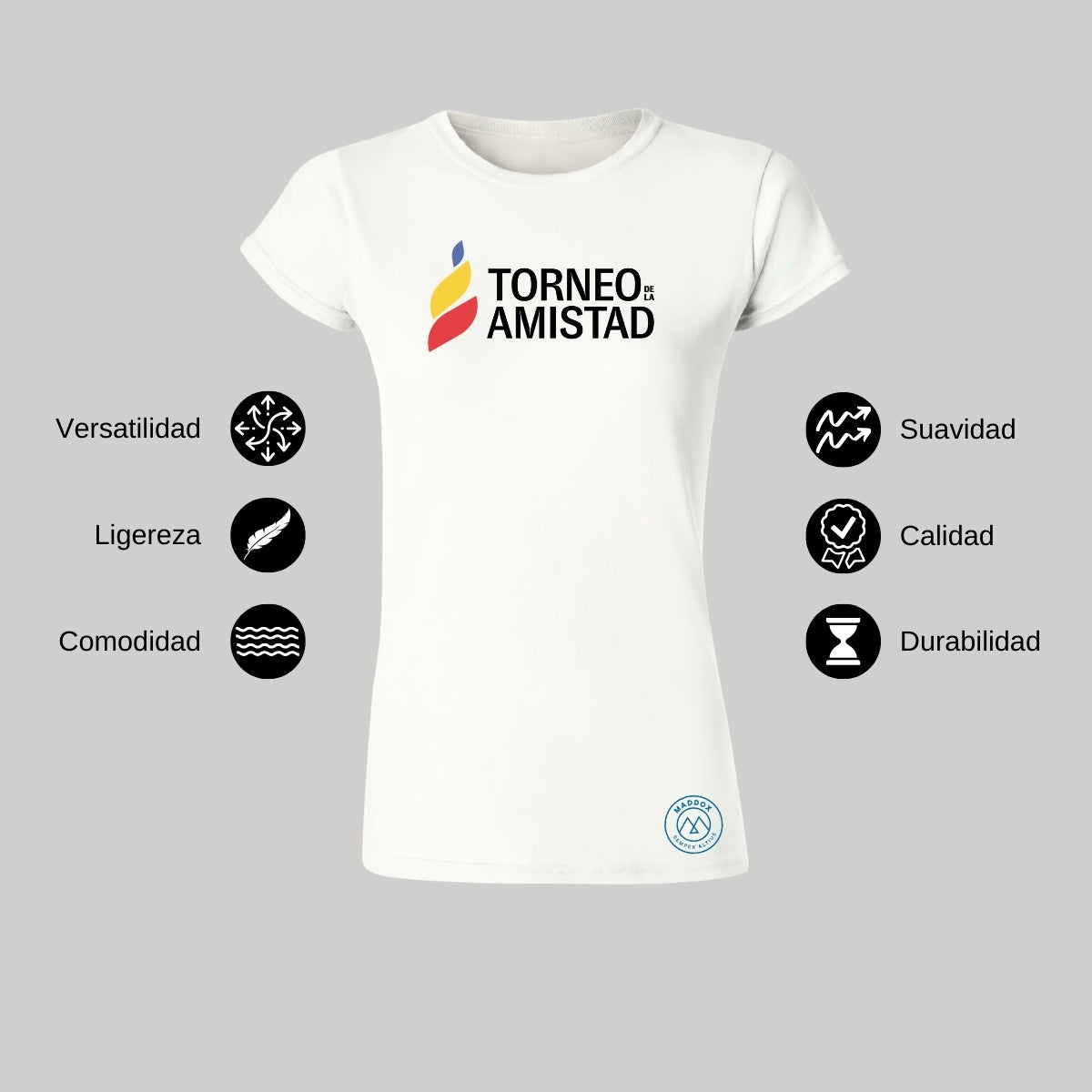 Playera Mujer Algodón Torneo de la Amistad D3T Maddox