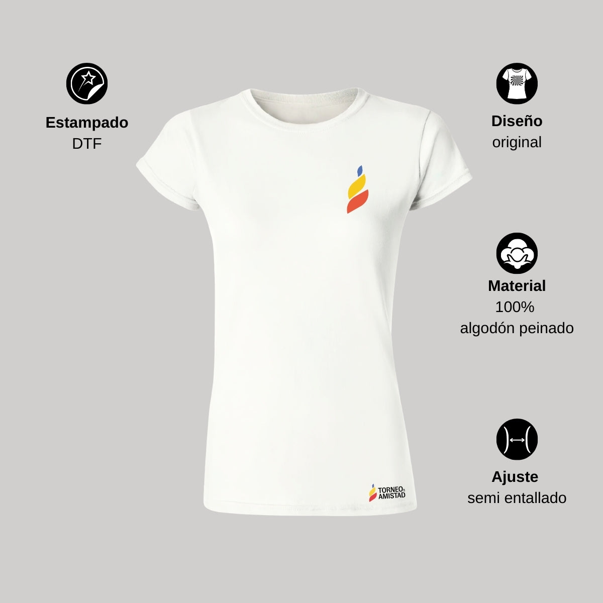 Playera Mujer Algodón Torneo de la Amistad D5
