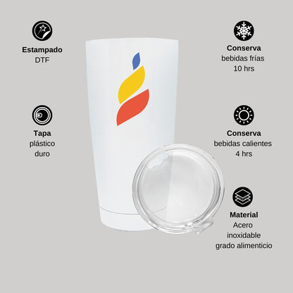 Termo 20 Oz Acero Inoxidable Torneo de la Amistad D4