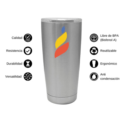 Termo 20 Oz Acero Inoxidable Torneo de la Amistad D4
