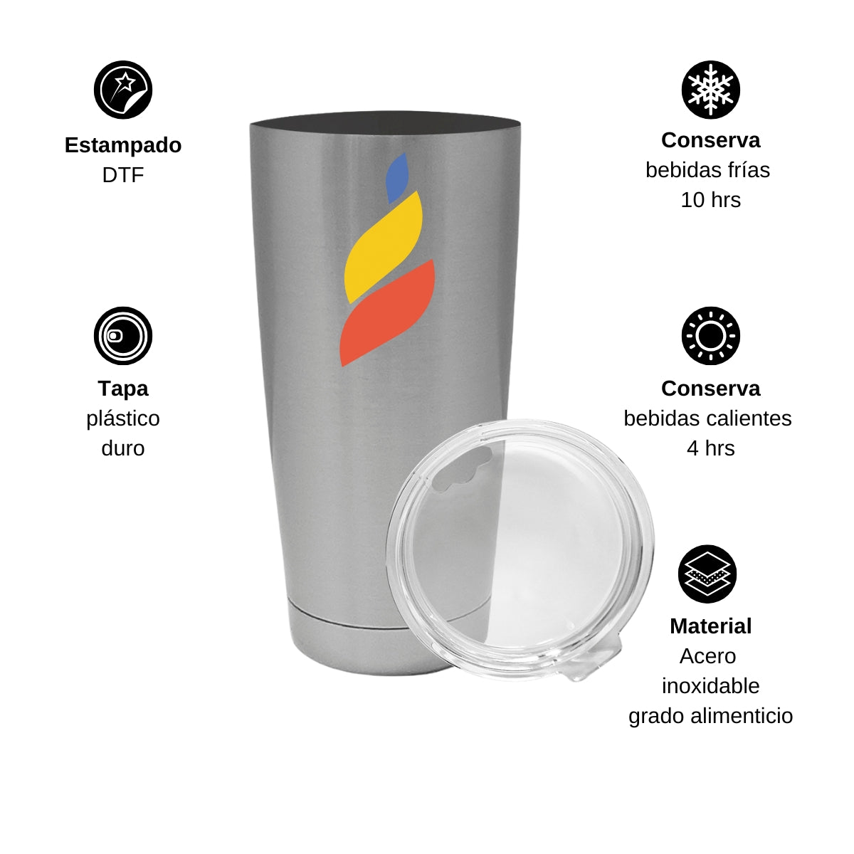Termo 20 Oz Acero Inoxidable Torneo de la Amistad D4