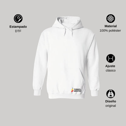 Sudadera Hoodie Unisex Poliéster Torneo de la Amistad D2