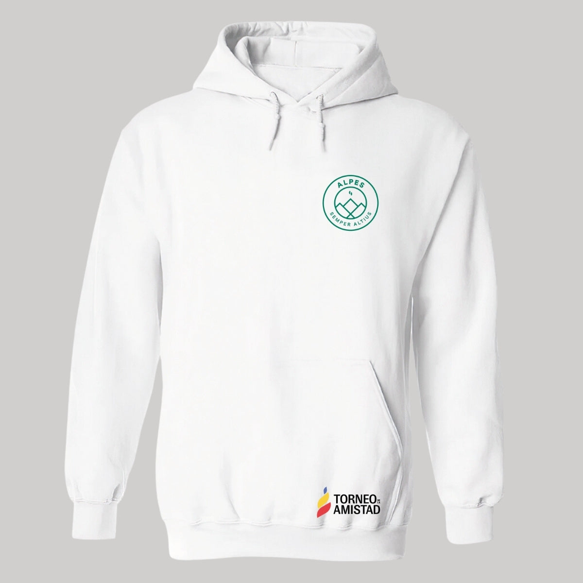 Sudadera Hoodie Unisex Poliéster Torneo de la Amistad D2E Alpes