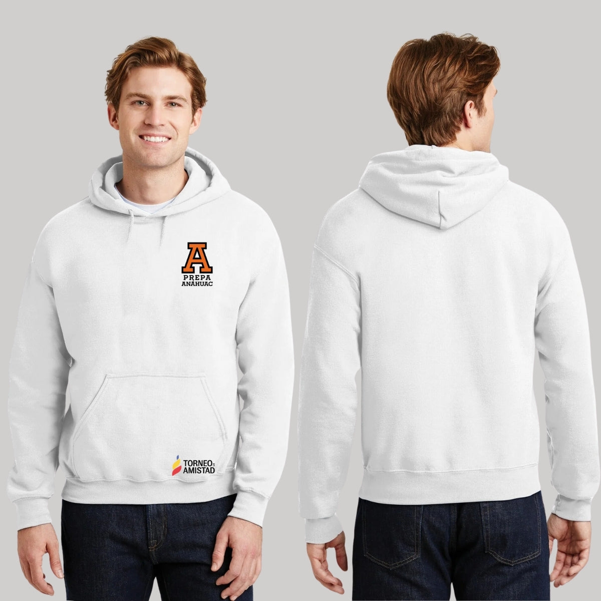 Sudadera Hoodie Unisex Poliéster Torneo de la Amistad D2E Prepa Anahuac