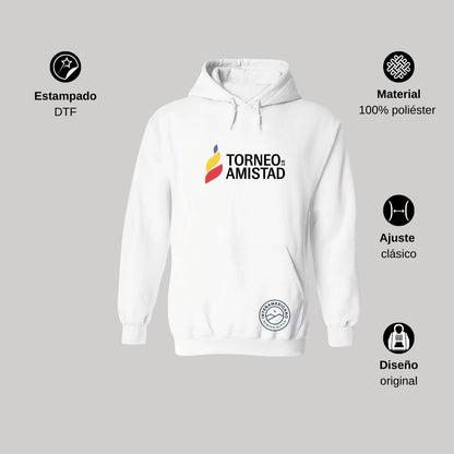 Sudadera Hoodie Unisex Poliéster Torneo de la Amistad D3T Interamericano