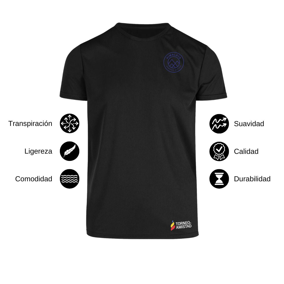 Playera Dry Fit Unisex Poliéster Torneo de la Amistad D2E Himalaya