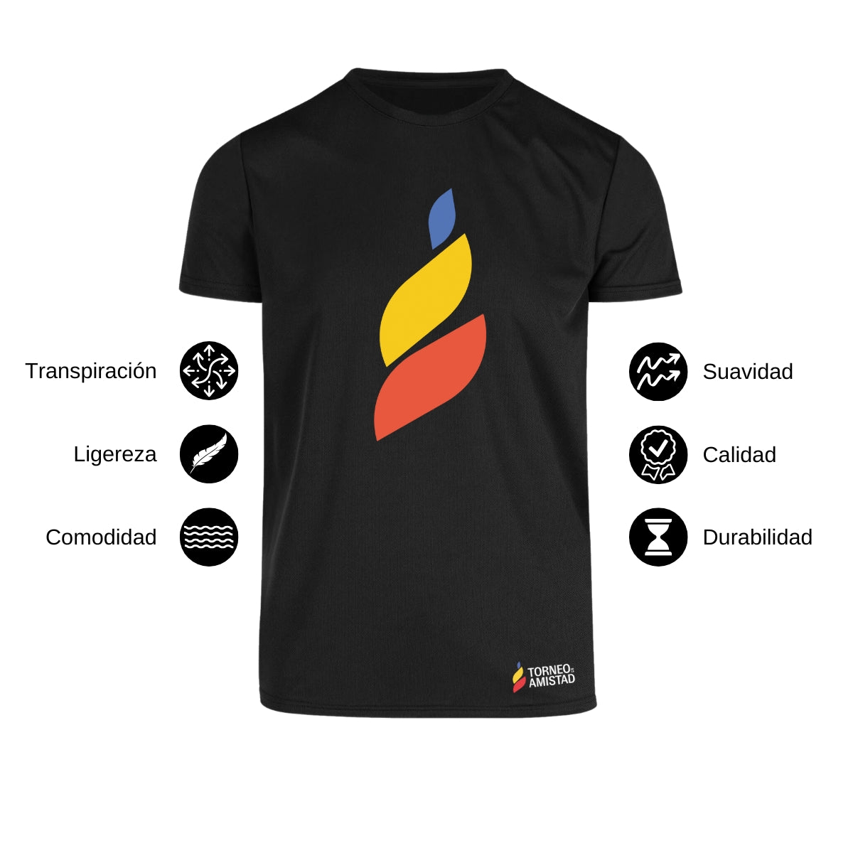 Playera Dry Fit Unisex Poliéster Torneo de la Amistad D4