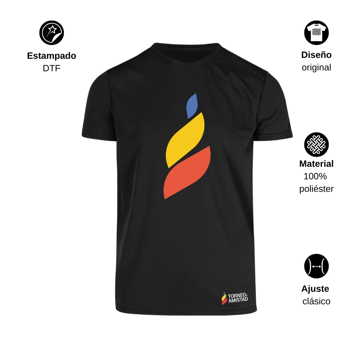 Playera Dry Fit Unisex Poliéster Torneo de la Amistad D4