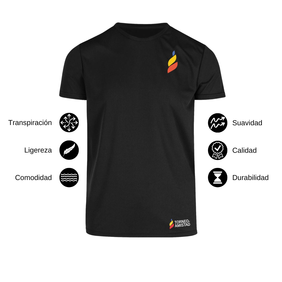 Playera Dry Fit Unisex Poliéster Torneo de la Amistad D5