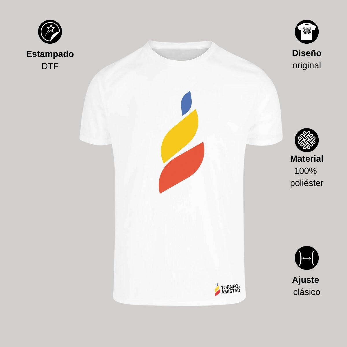 Playera Dry Fit Unisex Poliéster Torneo de la Amistad D4