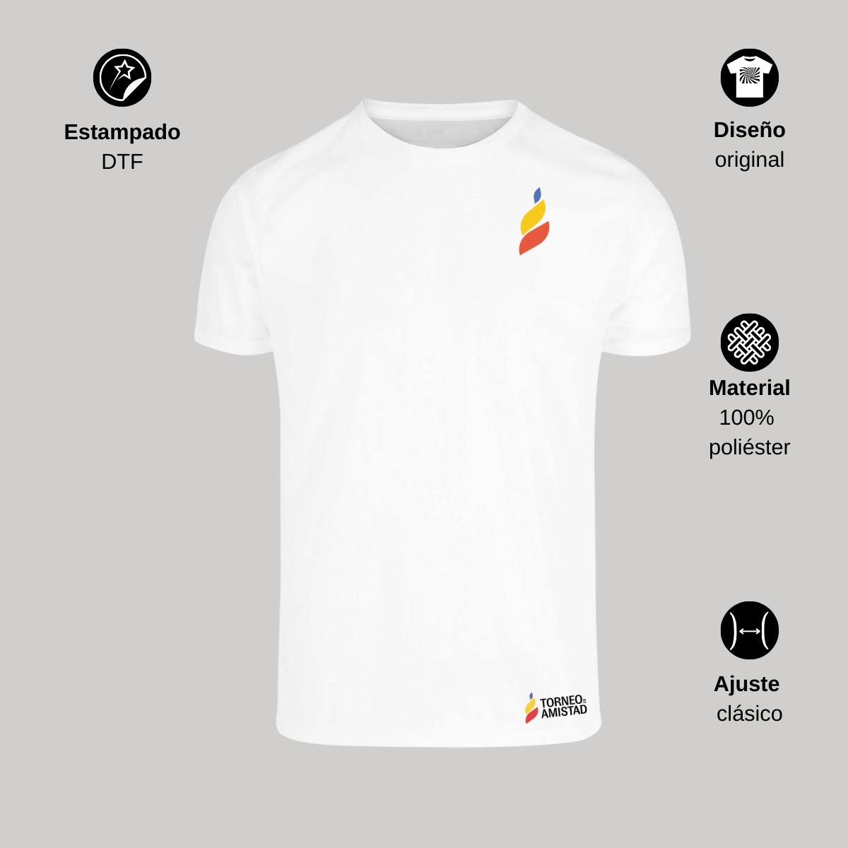 Playera Dry Fit Unisex Poliéster Torneo de la Amistad D5