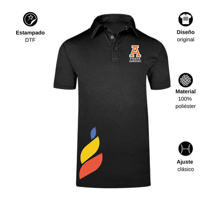 Playera Polo Dry Fit Unisex Poliéster Torneo de la Amistad D1E Prepa Anahuac