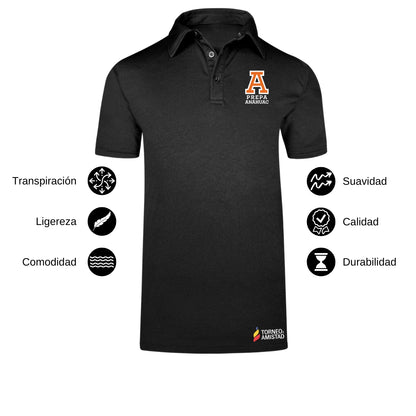 Playera Polo Dry Fit Unisex Poliéster Torneo de la Amistad D2E Prepa Anahuac
