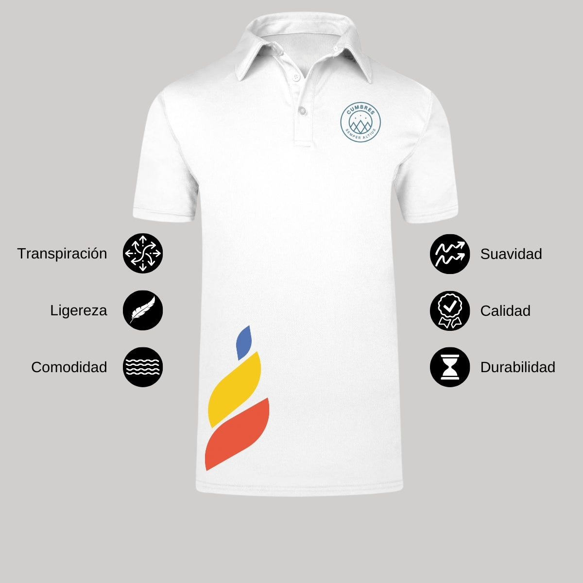 Playera Polo Dry Fit Unisex Poliéster Torneo de la Amistad D1E Cumbres