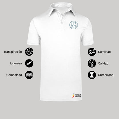 Playera Polo Dry Fit Unisex Poliéster Torneo de la Amistad D2E Cumbres