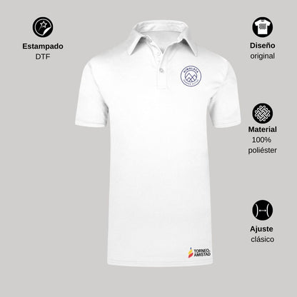 Playera Polo Dry Fit Unisex Poliéster Torneo de la Amistad D2E Himalaya