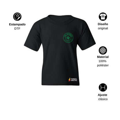 Playera Dry Fit Infantil Poliéster Torneo de la Amistad D2E Del Bosque
