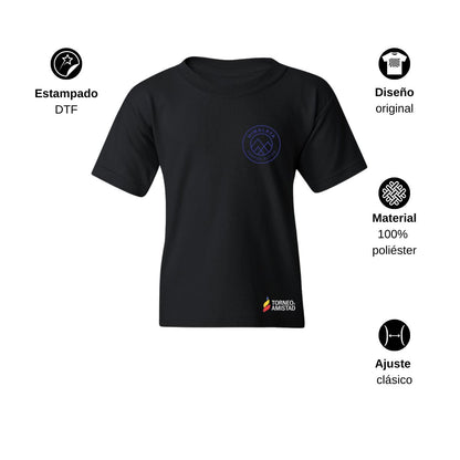 Playera Dry Fit Infantil Poliéster Torneo de la Amistad D2E Himalaya