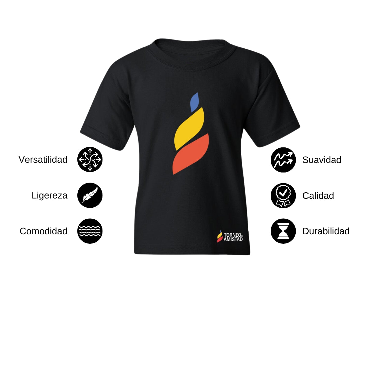 Playera Dry Fit Infantil Poliéster Torneo de la Amistad D4