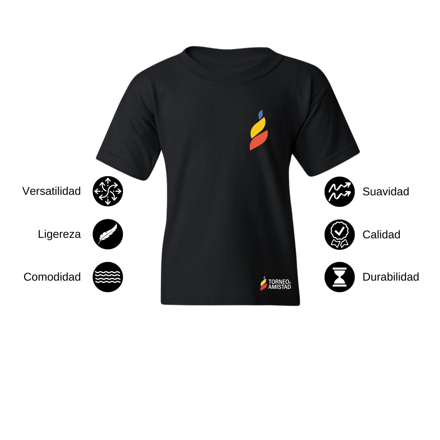 Playera Dry Fit Infantil Poliéster Torneo de la Amistad D5