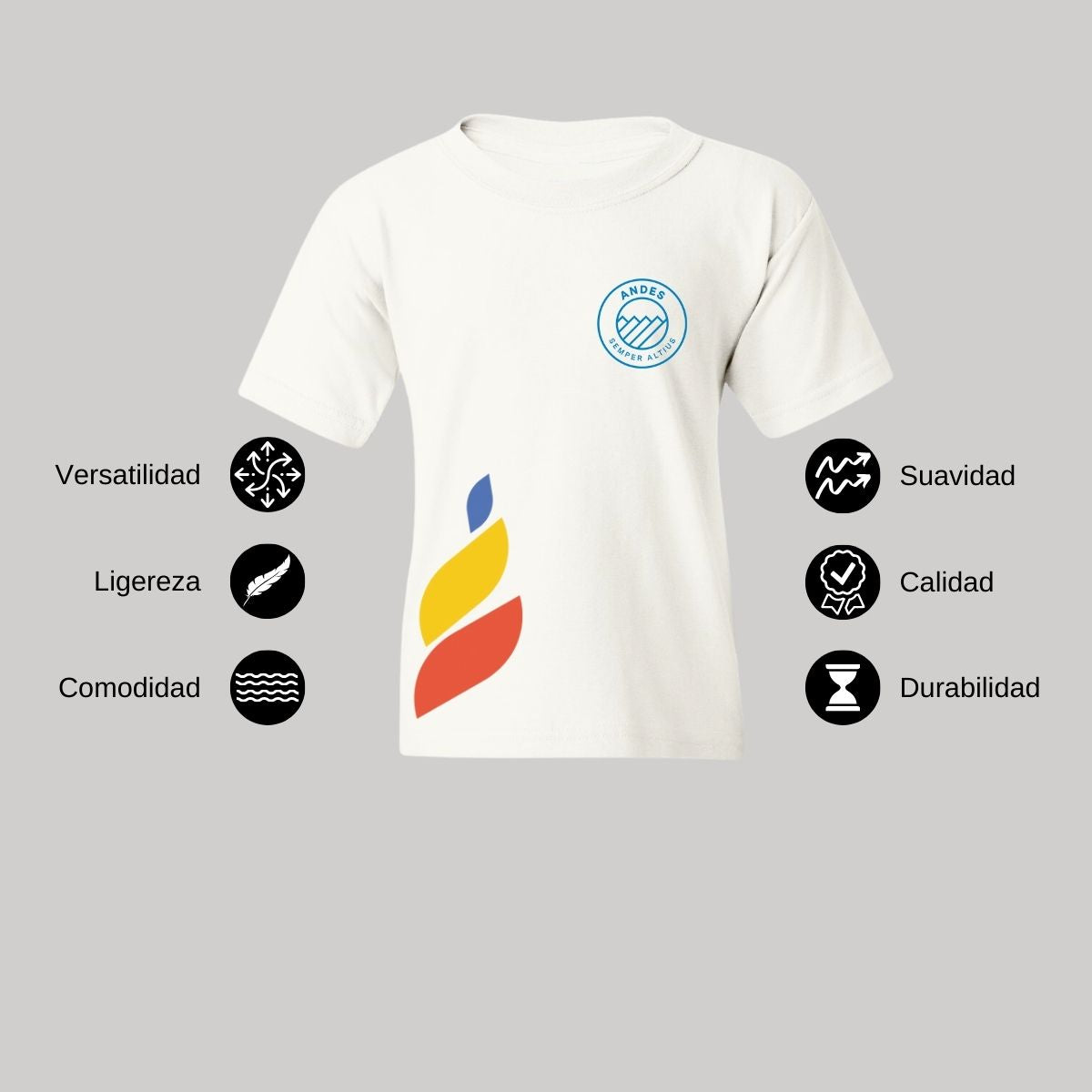 Playera Dry Fit Infantil Poliéster Torneo de la Amistad D1E Andes