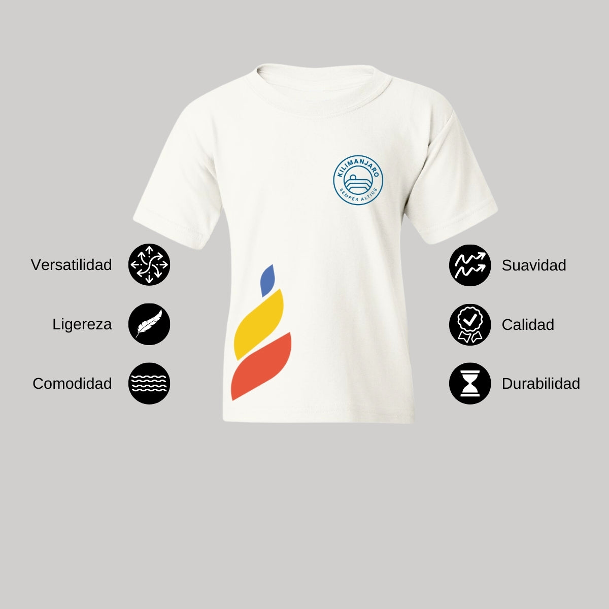 Playera Dry Fit Infantil Poliéster Torneo de la Amistad D1E Kilimanjaro