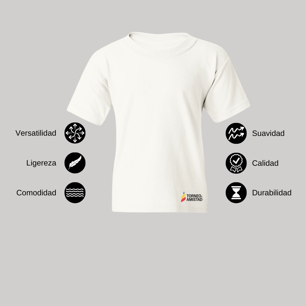Playera Dry Fit Infantil Poliéster Torneo de la Amistad D2