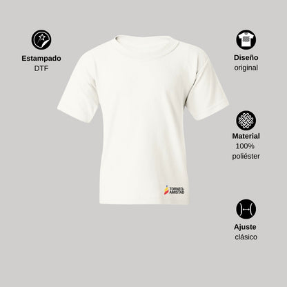 Playera Dry Fit Infantil Poliéster Torneo de la Amistad D2