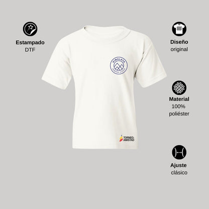 Playera Dry Fit Infantil Poliéster Torneo de la Amistad D2E Himalaya