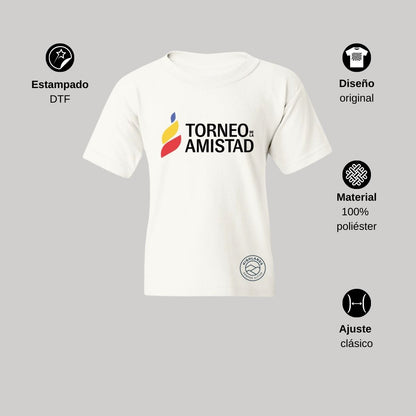 Playera Dry Fit Infantil Poliéster Torneo de la Amistad D3T Highlands