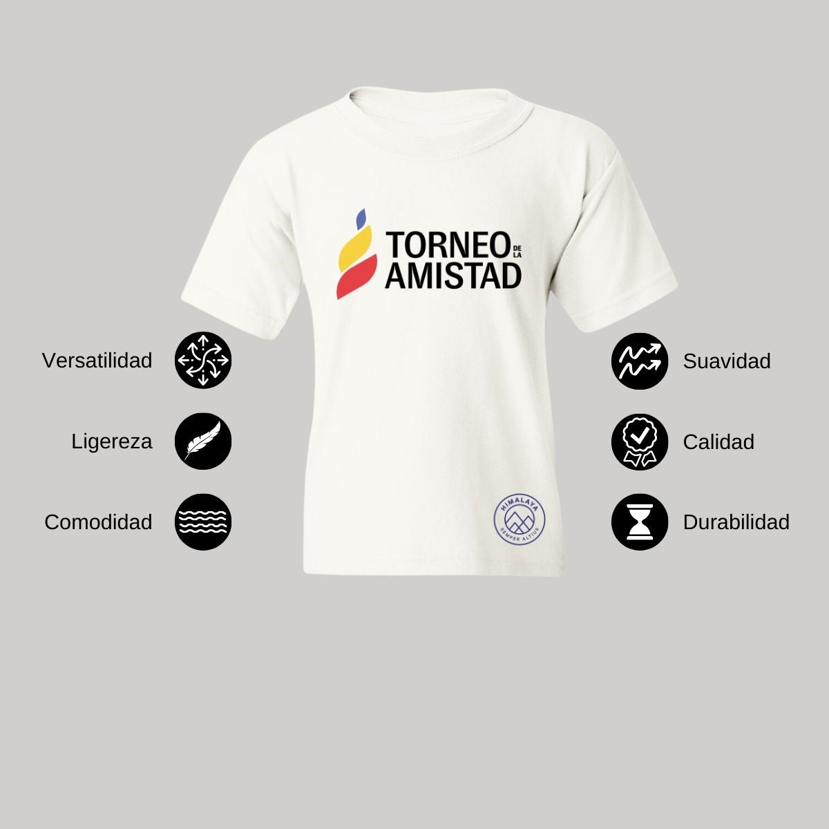 Playera Dry Fit Infantil Poliéster Torneo de la Amistad D3T Himalaya